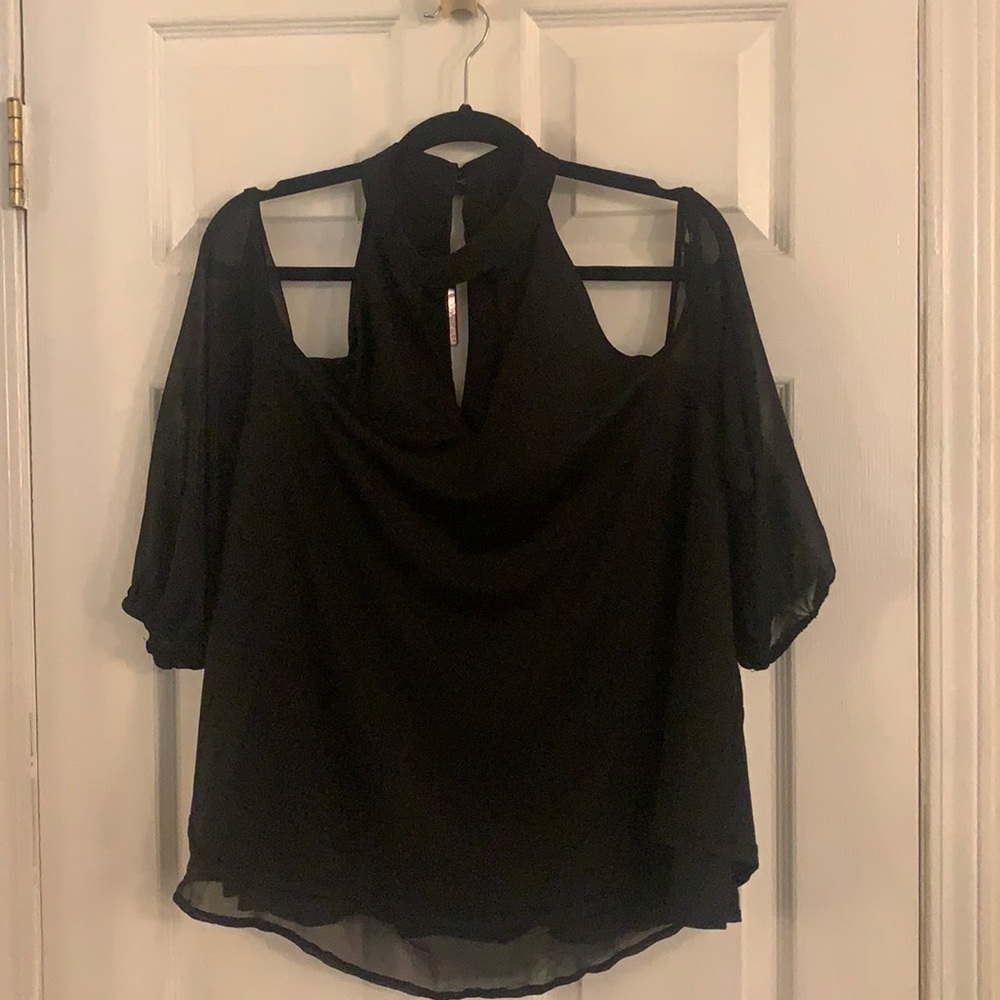 NWT Black high neck shirt